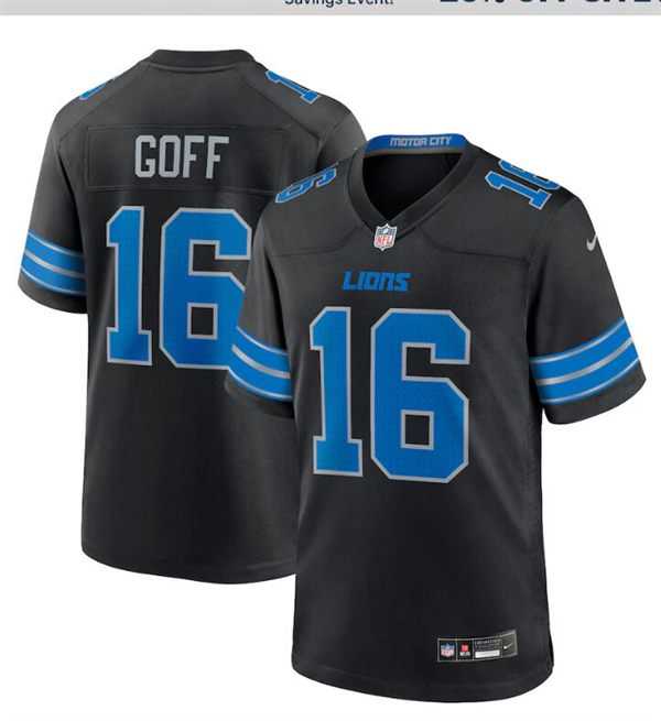 Men & Women & Youth Detroit Lions #16 Jared Goff Nike 2024 Black 2nd Alternate Limited Jersey->detroit lions->NFL Jersey
